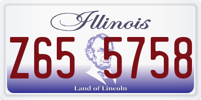 IL license plate Z655758
