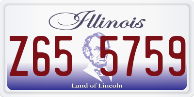IL license plate Z655759