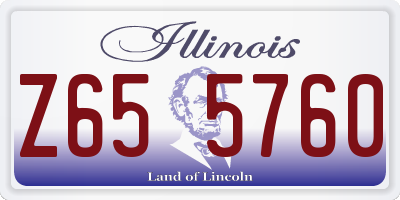 IL license plate Z655760