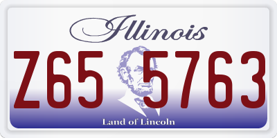 IL license plate Z655763