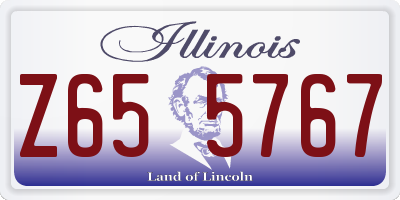 IL license plate Z655767