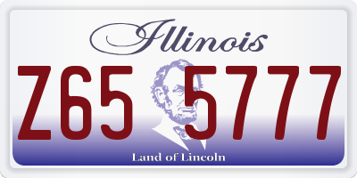 IL license plate Z655777
