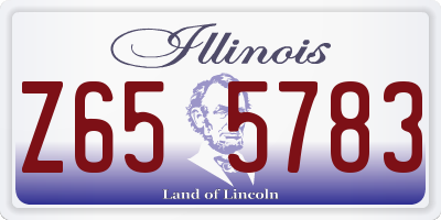 IL license plate Z655783