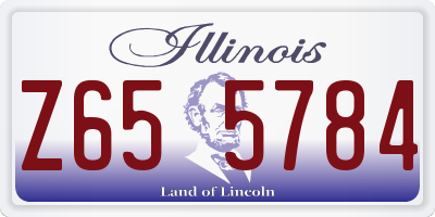 IL license plate Z655784