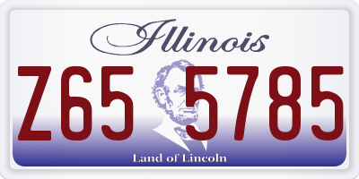 IL license plate Z655785