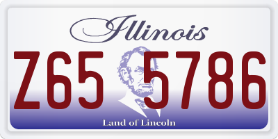 IL license plate Z655786