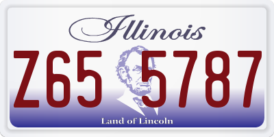 IL license plate Z655787