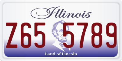 IL license plate Z655789