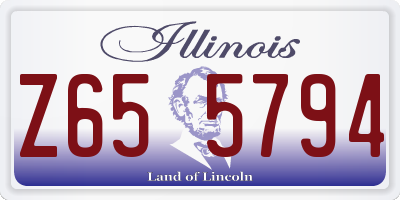 IL license plate Z655794