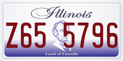 IL license plate Z655796