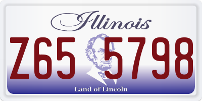 IL license plate Z655798