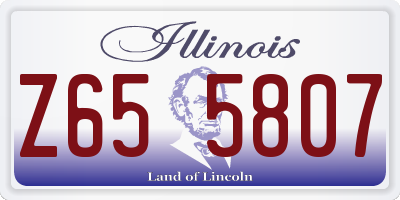 IL license plate Z655807