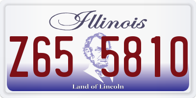 IL license plate Z655810