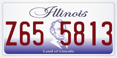 IL license plate Z655813