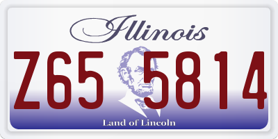 IL license plate Z655814
