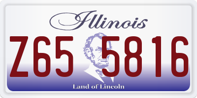 IL license plate Z655816