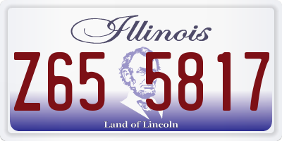 IL license plate Z655817