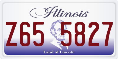 IL license plate Z655827