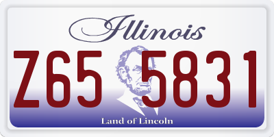 IL license plate Z655831