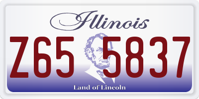 IL license plate Z655837
