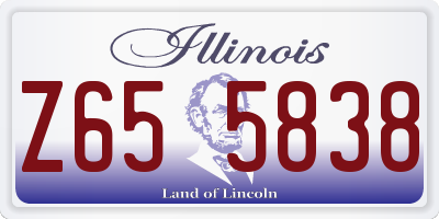 IL license plate Z655838