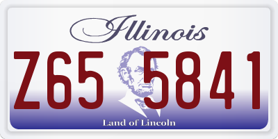 IL license plate Z655841