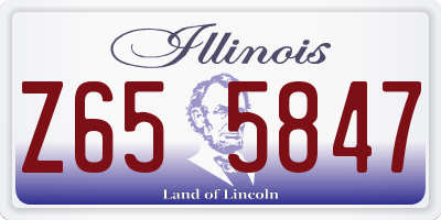 IL license plate Z655847
