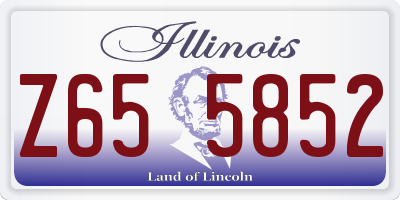 IL license plate Z655852