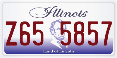 IL license plate Z655857