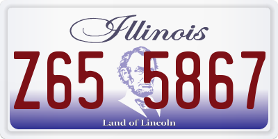 IL license plate Z655867