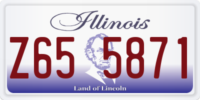 IL license plate Z655871