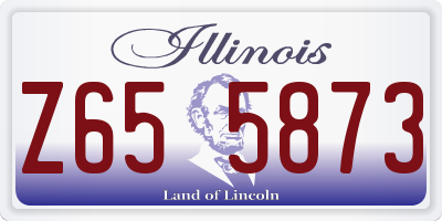 IL license plate Z655873