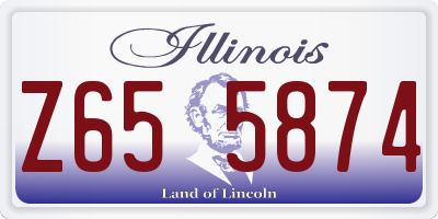 IL license plate Z655874