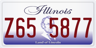 IL license plate Z655877