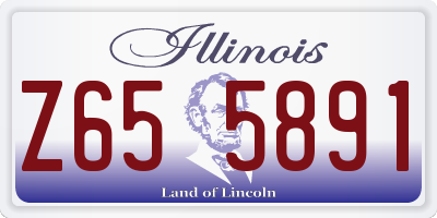 IL license plate Z655891