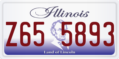 IL license plate Z655893