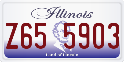IL license plate Z655903