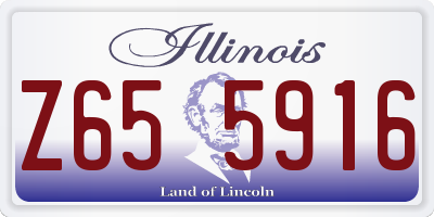 IL license plate Z655916