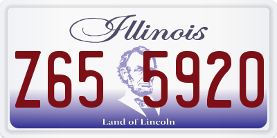 IL license plate Z655920