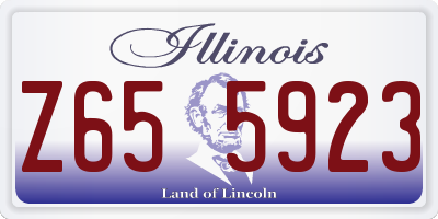 IL license plate Z655923