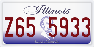 IL license plate Z655933