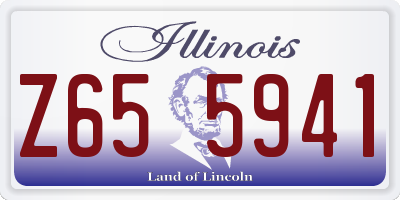IL license plate Z655941