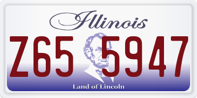IL license plate Z655947