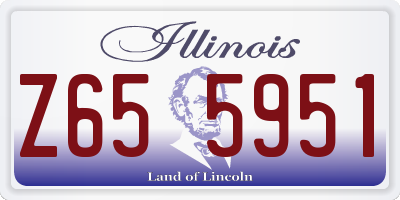 IL license plate Z655951