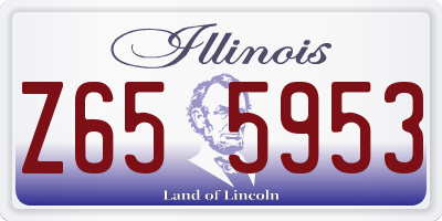 IL license plate Z655953