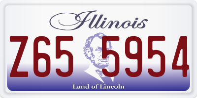 IL license plate Z655954