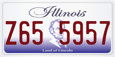 IL license plate Z655957