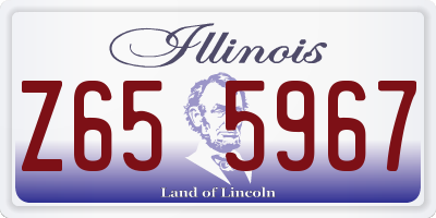 IL license plate Z655967