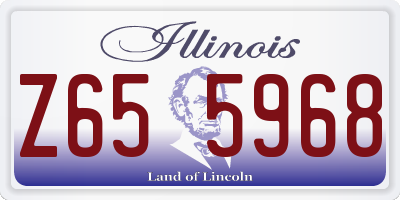 IL license plate Z655968