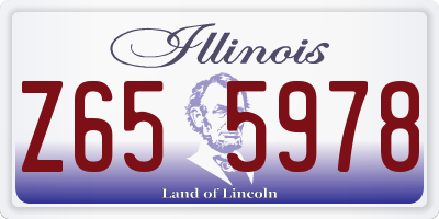 IL license plate Z655978
